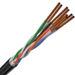 Proterial Category 6 OSP Cable, Black, Green, Red, White and Blue Cables