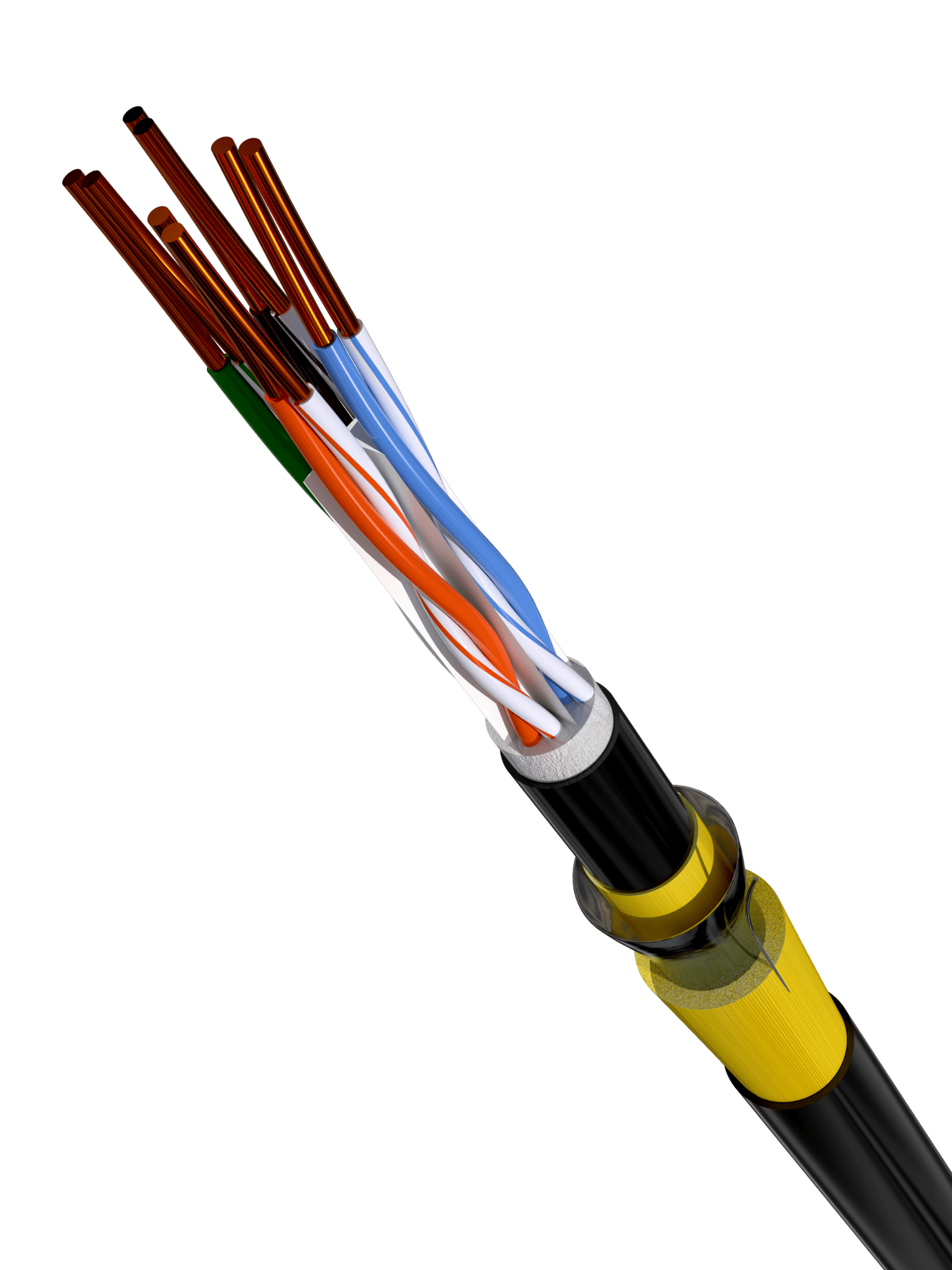 Category 6A Shielded Outdoor Dual Jacket Cable Proterial Cable