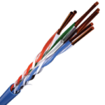Proterial Category 6 Premium Enhanced UTP Cable, Blue, Red and White Cables