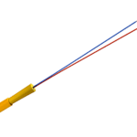 Proterial Indoor Tight Buffered Interconnect Gold, Red, and Blue Cables